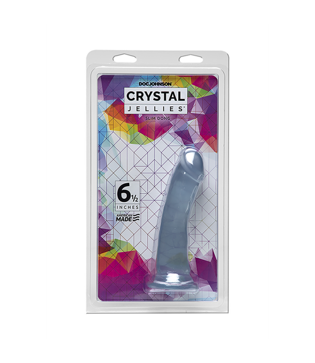 Doc Johnson Slim Crystal Clear Dildo 16.3 cm - Ultimate Pleasure Awaits!