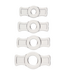 Doc Johnson Flexible Cock Ring Set - 4 Adjustable Comfort Rings by TitanMen
