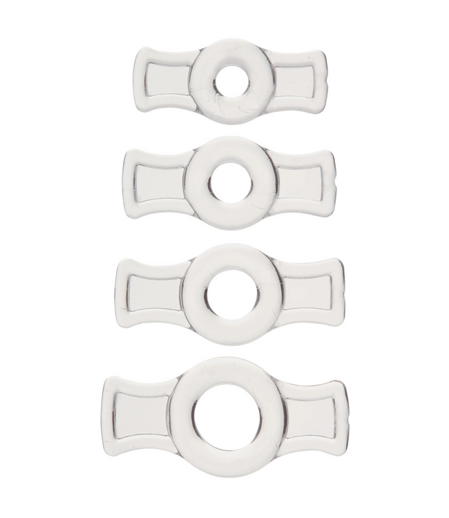 Doc Johnson TitanMen Tools Flexibele Cockring Set Met Grijplipjes En Ftalatenvrij Materiaal