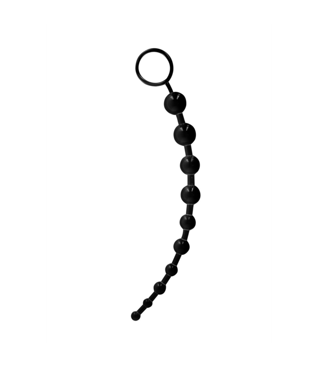 GC Anale Ketting 10 Balletjes TPE 25,5 cm Met Terugtrekbare Ring GC by Shots