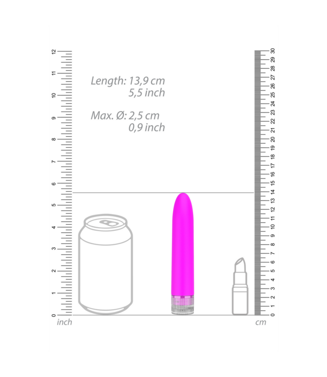 Luminous by Shots Luminous By Shots Roze Compacte Vibrator Met Draaibare Snelheidsregeling