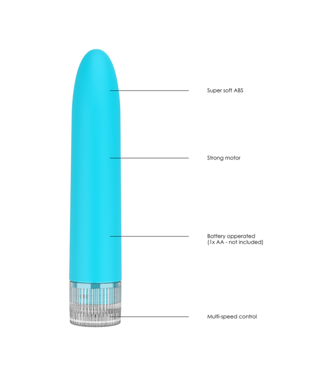 Luminous by Shots Luminous Bullet Vibrator | Compacte Turkooizen ABS Vibrator Met Verstelbare Snelheid