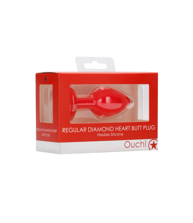 Ouch! Diamant-Herz-Buttplug 7,3 cm – Elegantes Design für intensives Vergnügen