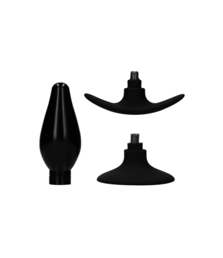 Ouch! Verwisselbare Ouch! Butt Plug Set 11 cm Aluminium Met Siliconen Handgreep