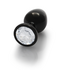 Ouch! Edelstein-Buttplug aus Aluminium 8 cm – edel und stimulierend