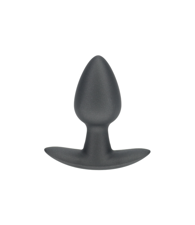 Ouch! Weicher Silikon-Analplug 2,6 cm – Stilvoll in Gunmetal Metallic