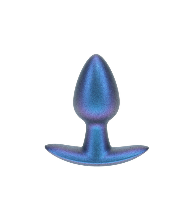 Ouch! Weicher Silikon-Analplug 6,5 cm in Metallicblau – Klein & Elegant