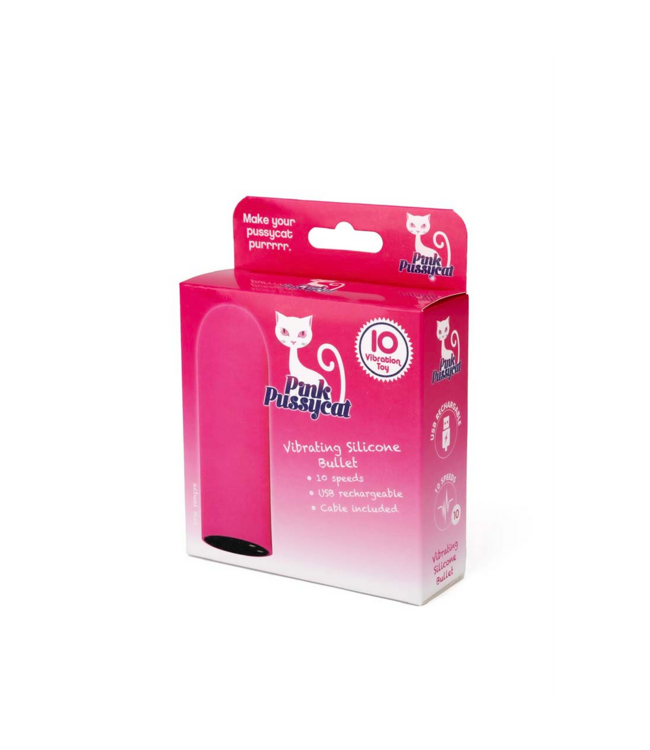 Pink Pussycat Oplaadbare Siliconen Bullet Vibrator Met 10 Vibratiestanden | Pink Pussycat