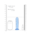 RealRock Rechtdoor Realistischer Dildo 14,5 cm - Blau mit Saugnapf für Vergnügen