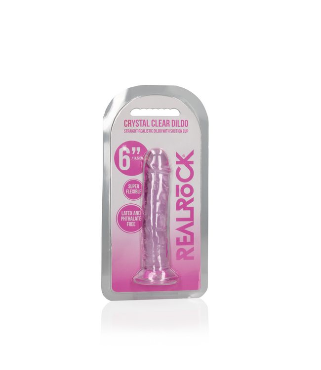 RealRock RealRock Transparent Dildo with Suction Cup - 15.5 cm Pleasure Tool