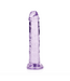 RealRock RealRock Transparante Realistische Dildo Met Zuignap 15,5x2,8 cm Paars
