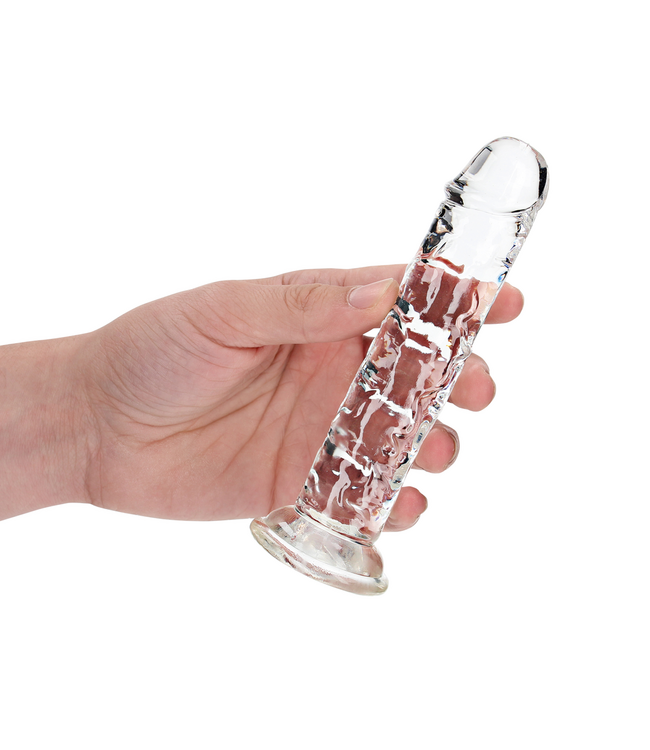 RealRock Transparante RealRock Dildo Met Zuignap 14,5 cm Ftalatenvrij Veilig Gebruik