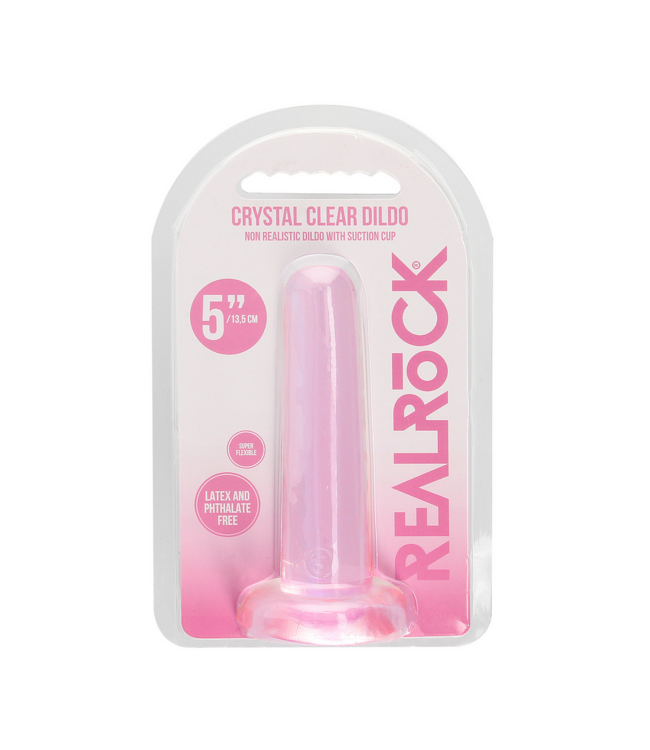 RealRock RealRock Crystal Clear Dildo 13,5 cm Met Zuignap En Harnasoptie
