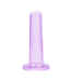 RealRock REALROCK Crystal Clear Dildo 13,5 cm Paars Met Zuignap En Harnasoptie