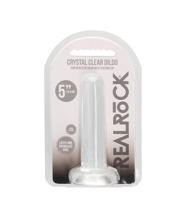 RealRock REALROCK Crystal Clear Dildo 13.5 cm with Suction Cup for Ultimate Pleasure
