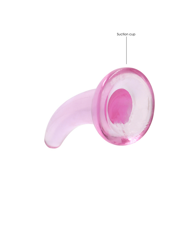 RealRock RealRock Crystal Clear Zuignap Dildo 12 cm - Veilig en Ftalatenvrij