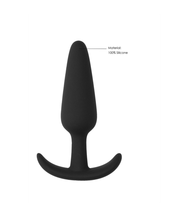 Shots Toys Slanke Medische Siliconen Buttplug 8,3 cm Met Conische Vorm En Handgreep