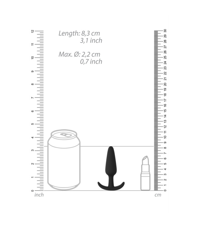 Shots Toys Schlanker Silikon-Buttplug 8,3 cm | Bequem & Sicher für Anfänger