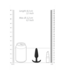 Shots Toys Slanke Medische Siliconen Buttplug 8,3 cm Met Conische Vorm En Handgreep