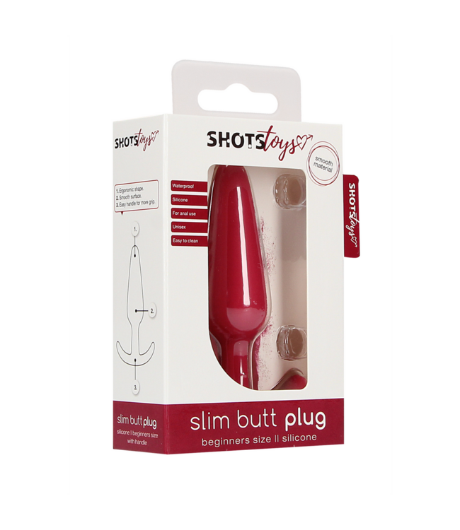 Shots Toys Medische Siliconen Buttplug 8,3 cm Met Flexibele Handgreep Voor Beginners