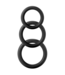 Shots Toys Siliconen Cockringen Set 3 Maten | Rekbare Zwarte Rings Voor Erectieverlengen