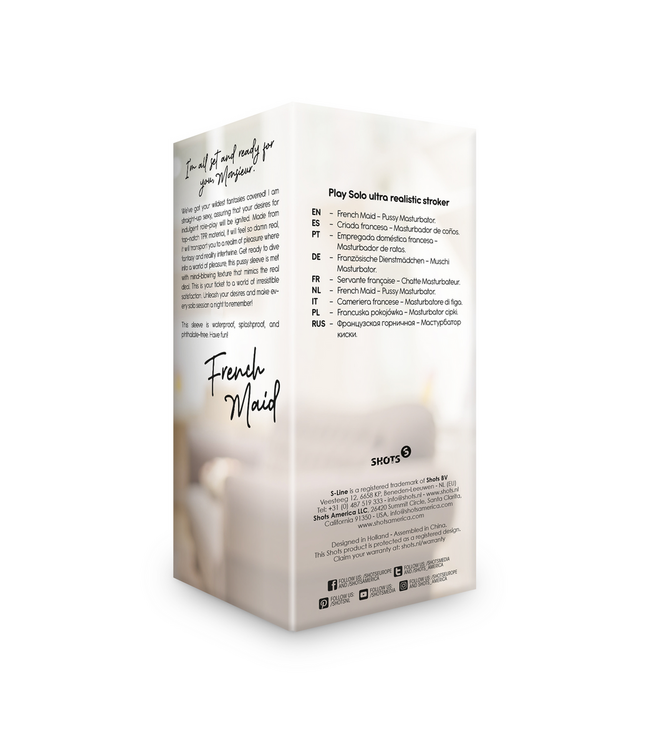 S-Line by Shots Realistische TPR Pussy Sleeve Waterdicht En Ftalaatvrij Voor Solo Genot