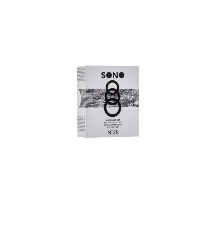 Sono Cockring-Set von Sono by Shots | Längere Erektionen in 3 Größen