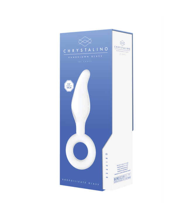 Chrystalino Handmade Borosilicate Gripper Dildo 17cm - Temperature Sensitive Pleasure
