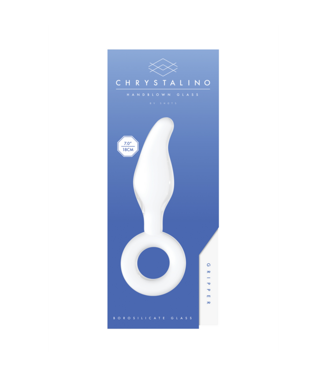 Chrystalino Handmade Borosilicate Gripper Dildo 17cm - Temperature Sensitive Pleasure