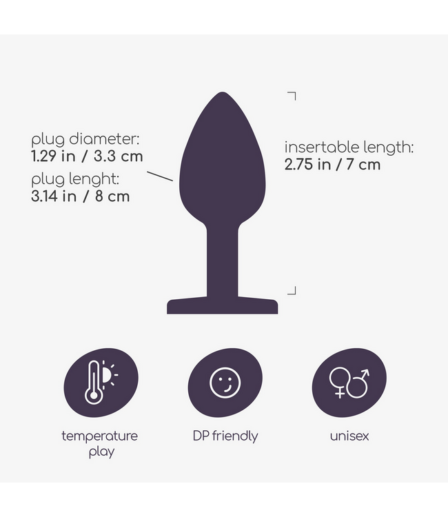 Crushious Bijou Medium Red Anal Plug - Elegant Sensation for Luxurious Play