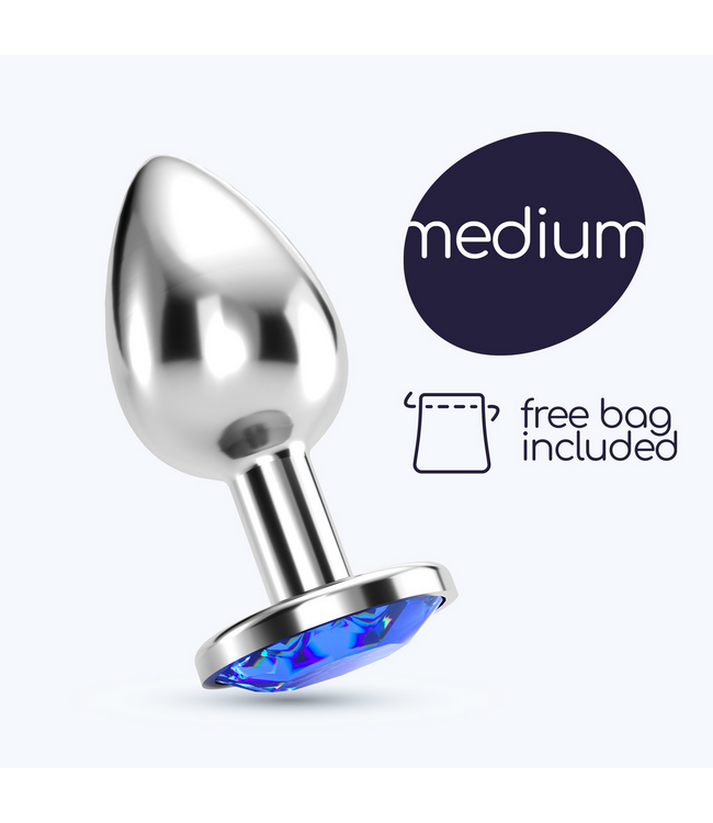 Crushious Crushious Bijou Medium Blue Anal Plug - Elegant & Sensual Luxury