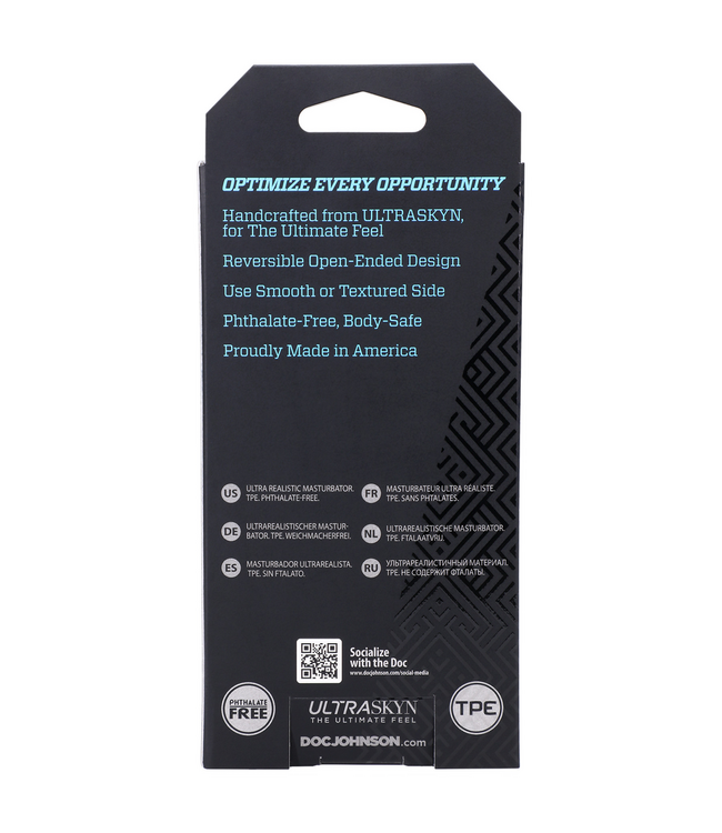 Doc Johnson OptiMALE ULTRASKYN Rollerball Stroker: Realistic & Stimulating Sensation
