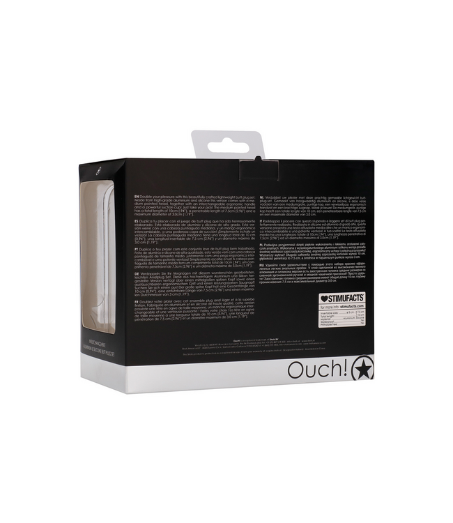 Ouch! Medium Interchangeable Butt Plug Set - Comfort & Pleasure Plus