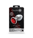 Ouch! Luxury Silver & Ruby Red Round Gem Butt Plug - 9.3 cm Pleasure Tool