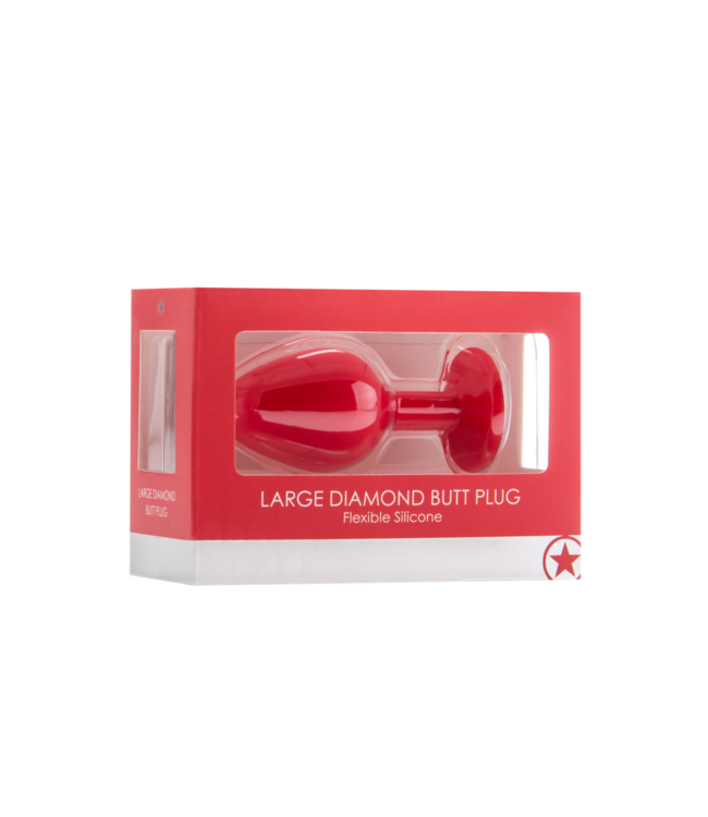 Ouch! Luxurious Large Diamond Butt Plug 10 cm - Stylish & Comfortable Pleasure