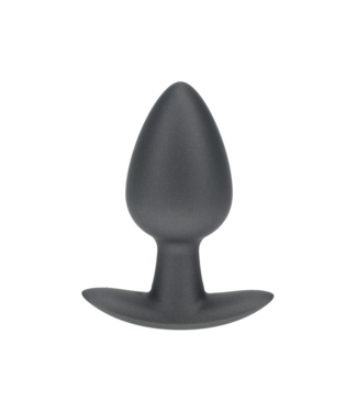 Ouch! Medium Siliconen Anal Plug 7,9 cm Gunmetal Zacht Comfort