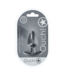 Ouch! Ouch! Medium Soft Silicone Anal Plug 3.1" Gunmetal - Ultimate Comfort