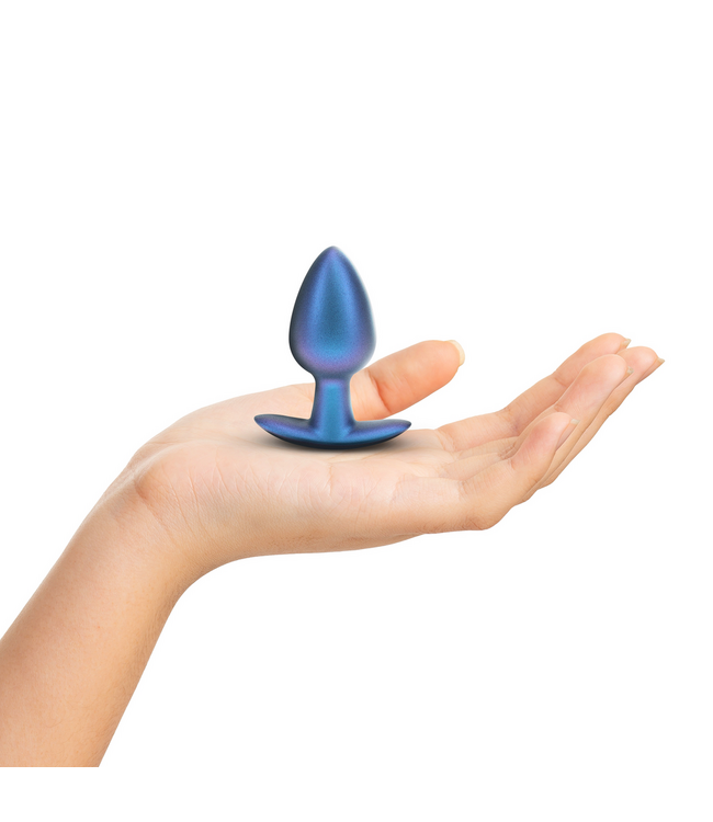 Ouch! Ouch! Medium Silicone Anal Plug 3.1" - Metallic Blue Elegance