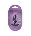 Ouch! Medium Metallic Purple Soft Silicone Anal Plug - 3.4 cm Comfort