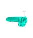 RealRock RealRock Crystal Clear Dildo Met Sterke Zuignap En Realistische Ballen 25 cm