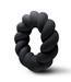 Rocks-Off Twist Black Super Soft Liquid Silicone Non-Vibrating Cock Ring