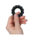 Rocks-Off Twist Schwarzer Cockring aus Silikon | Superweich & Dehnbar
