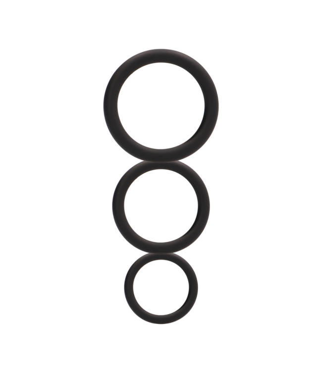 Shots Toys Siliconen Cockring Set Met 3 Maten Voor Versterkte Erecties & Plezier