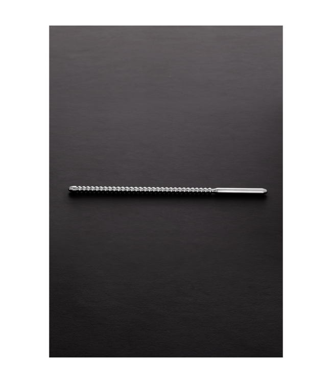 Steel by Shots DIPSTICK Ribbed Urethral Dilator | Intense Male Stimulation Tool