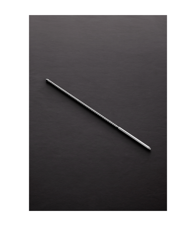 Steel by Shots DIPSTICK Ribbed Urethral Dilator | Intense Steel Pleasure Tool
