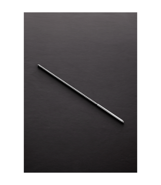 Steel by Shots Urethral Steel Dilator Geribbeld 0,4 cm | Intensieve Stimulatie