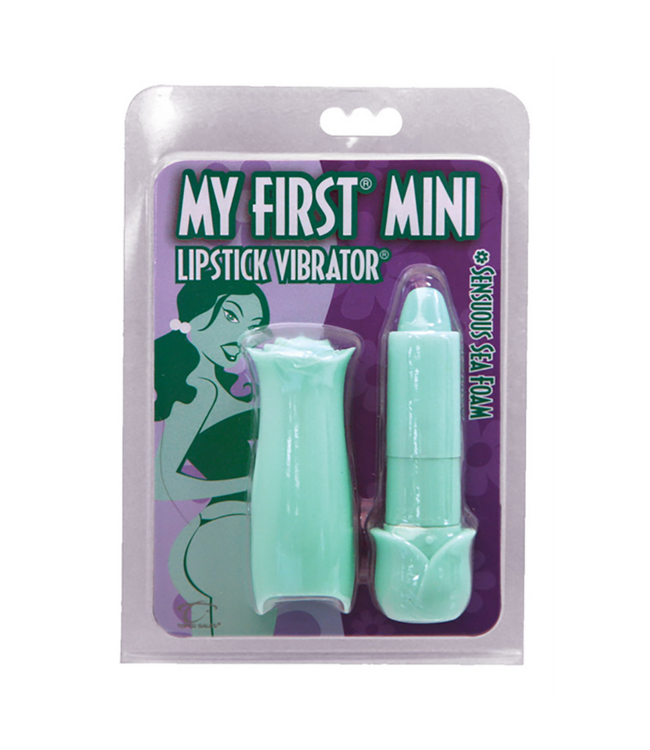 Topco My First Lipstick Vibrator - Powerful, Waterproof, 6 Function Green Bullet