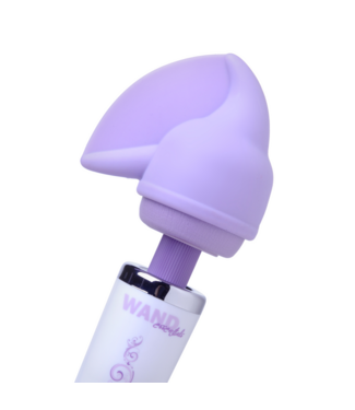 XR Brands Flutter Tip Silicone Wand Attachment - Purple Intense Massage Enhancer