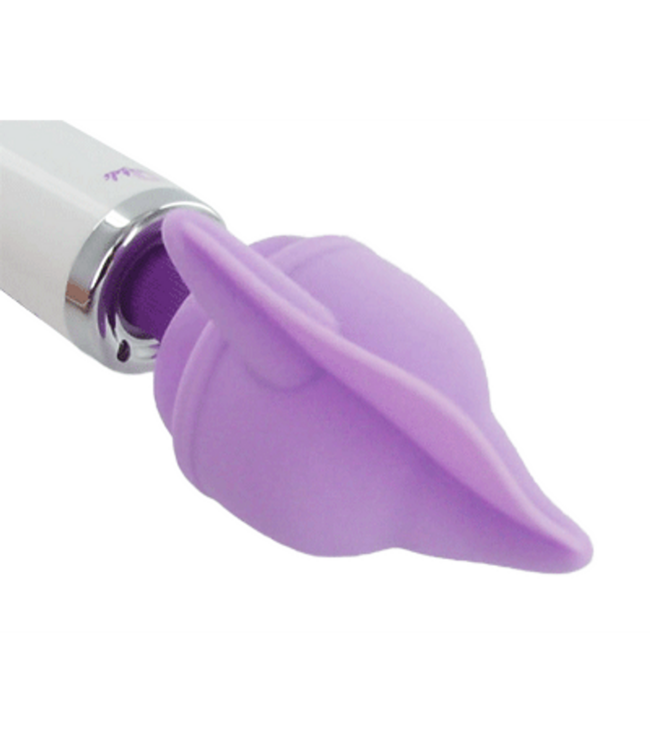 XR Brands Siliconen Wandopzetstuk Paars Voor XR Brands Wandmassager Met Kietelende Flutter Sensatie