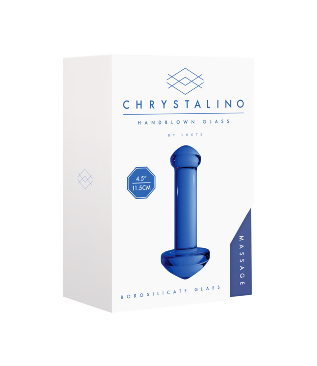 Chrystalino Chrystalino Borosilicaat Glas Massager 11,6 cm Met Temperatuurfunctie
